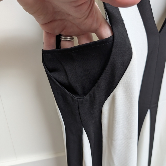 Vici Fore Chic Sleeveless Maxi Dress in Black and Cream - Picture 4 of 7